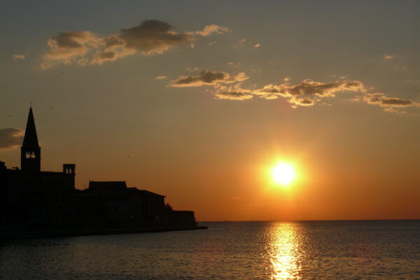 Захід сонця в Поречі, Хорватія