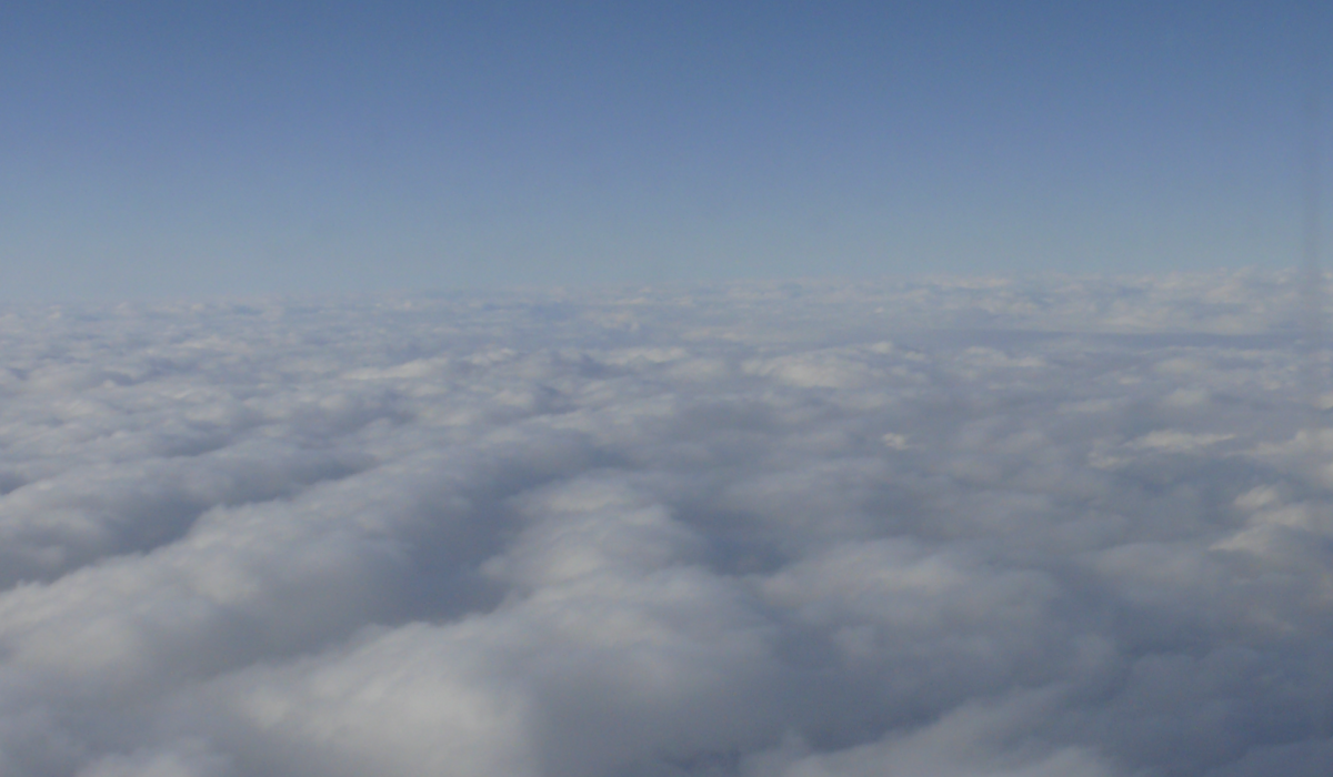 Небо, вид із літака