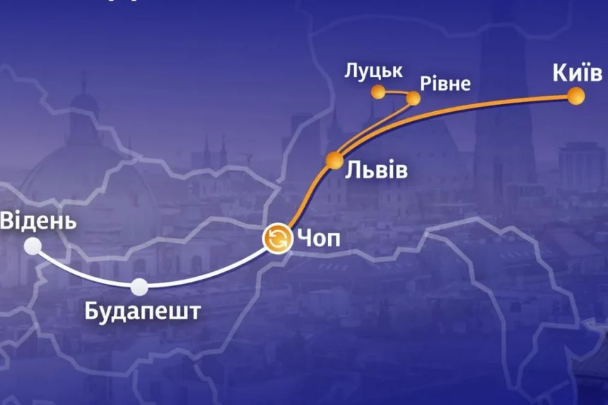 До Будапешта та Відня запускає новий маршрут “Укрзалізниця”