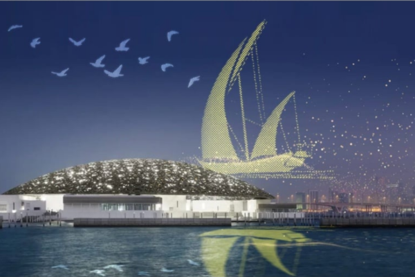 світлове шоу в Абу-Дабі