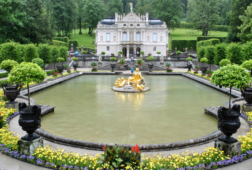 Подорожі Німеччиною: замок Ліндерхоф — шедевр розкоші Людвіга II